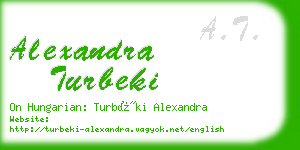 alexandra turbeki business card